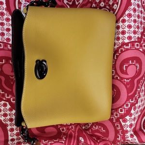 Coach Willow Colorblock Bucket Leather Bag and Matching Wallet